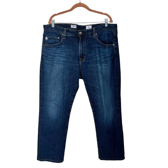 AG Adriano Goldschmied Men's Jeans 35x28 Blue Denim B-Type III Easy Dark Wash - Picture 2 of 15